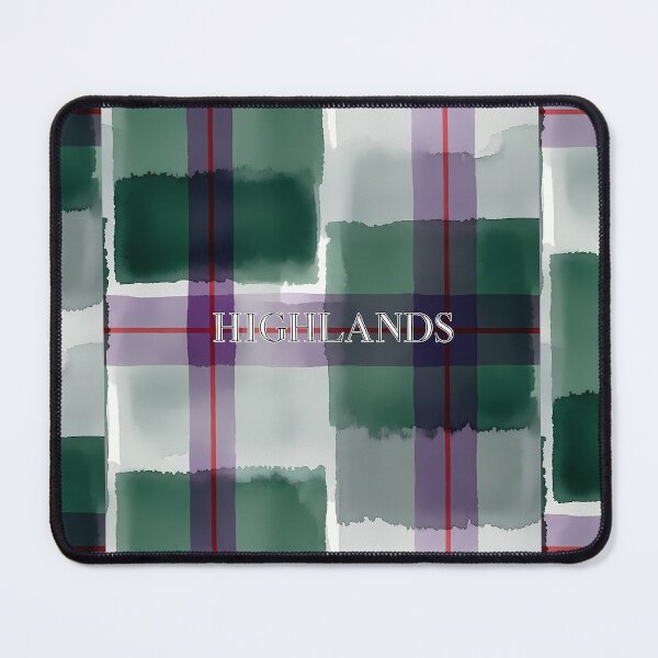 Item preview, Colors of the Highlands: An Abstract Tartan Pattern designed and sold by Digital Dreams Arts.