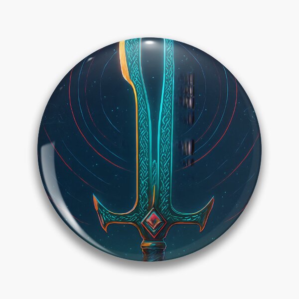 Item preview, Zulfiqar — Twin Light Ascendant | Futuristic Bifurcated Sword Art designed and sold by Nova-Canvas.