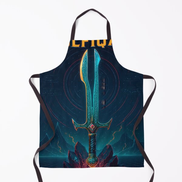 Item preview, Zulfiqar — Twin Light Ascendant | Futuristic Bifurcated Sword Art designed and sold by Nova-Canvas.