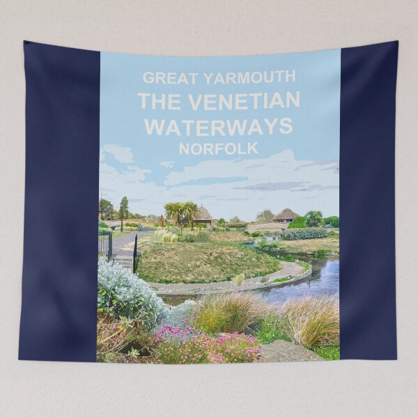 Item preview, Great Yarmouth Waterways Norfolk.  Travel poster East Anglia designed and sold by BarbaraGlebska.