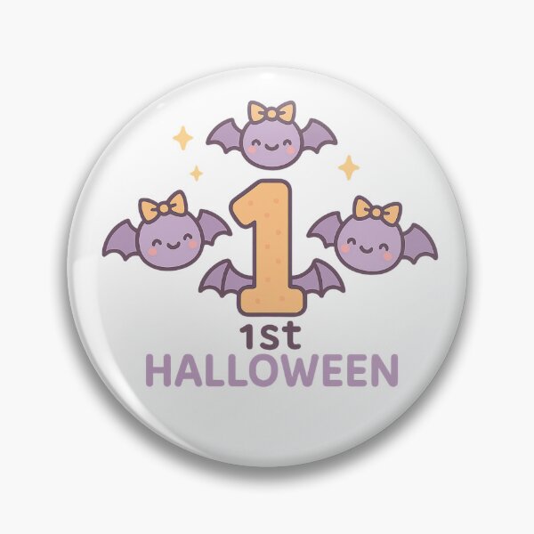 Item preview, Cute 1st Halloween Logo designed and sold by PeckyPom.