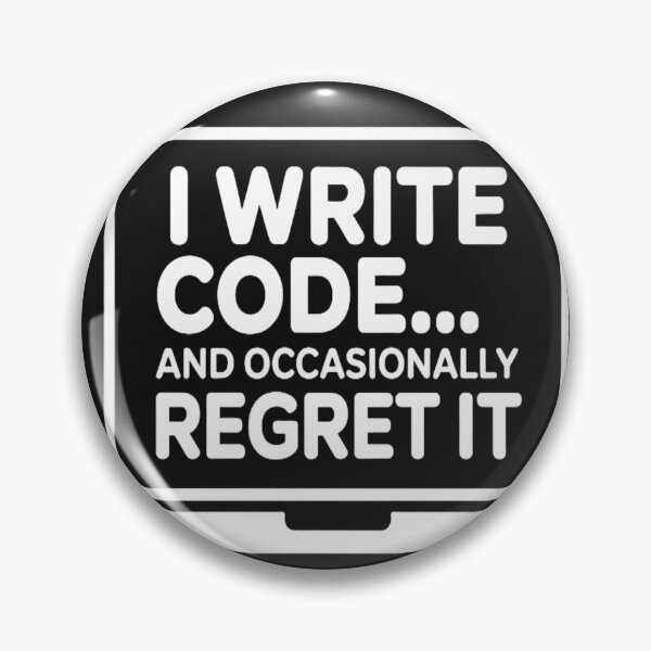 Item preview, Funny Software Engineer T-Shirt | I Write Code And Occasionally Regret It | Programmer Humor Tee designed and sold by Professionalpun.