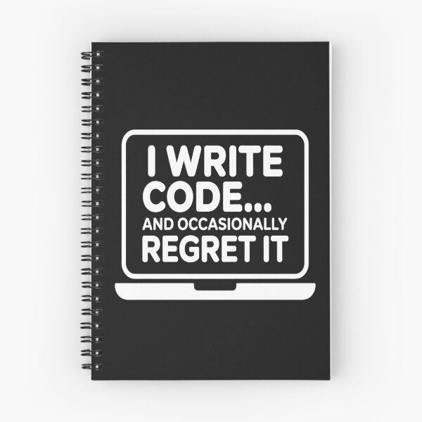 Item preview, Funny Software Engineer T-Shirt | I Write Code And Occasionally Regret It | Programmer Humor Tee designed and sold by Professionalpun.