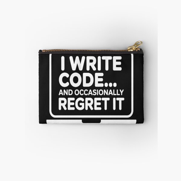 Item preview, Funny Software Engineer T-Shirt | I Write Code And Occasionally Regret It | Programmer Humor Tee designed and sold by Professionalpun.