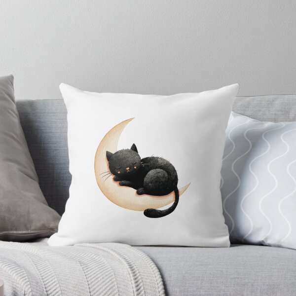 Item preview, Cat asleep on the moon designed and sold by MendaciousMina.