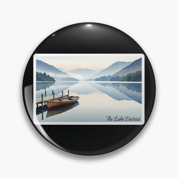Item preview, Lake District Serenity: A Tranquil Watercolor Reflection designed and sold by Digital Dreams Arts.