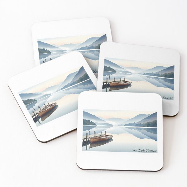 Item preview, Lake District Serenity: A Tranquil Watercolor Reflection designed and sold by Digital Dreams Arts.