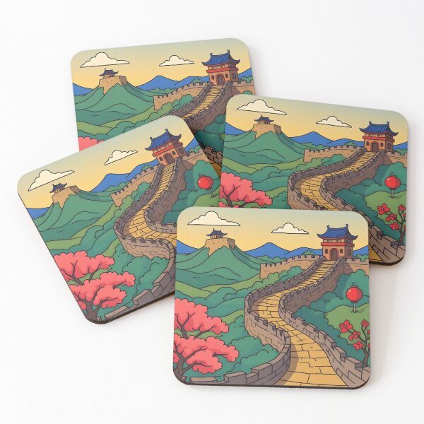 Item preview, Great Wall of China Wonder – Colorful Landscape designed and sold by kacperartdesign.