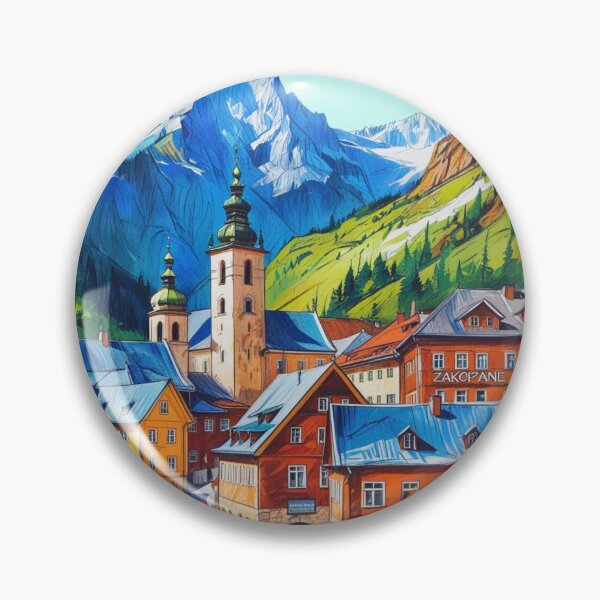 Item preview, Zakopane Landscape beneath the Tatra Mountains designed and sold by dotitoko.