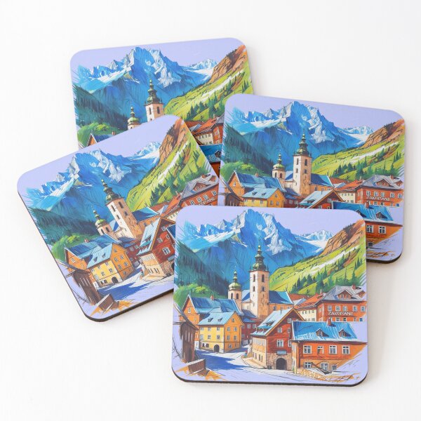 Item preview, Zakopane Landscape beneath the Tatra Mountains designed and sold by dotitoko.