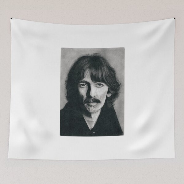Artikelvorschau, George Harrison – Porträt einer Rocklegende entworfen und verkauft von RonnyMilleo.