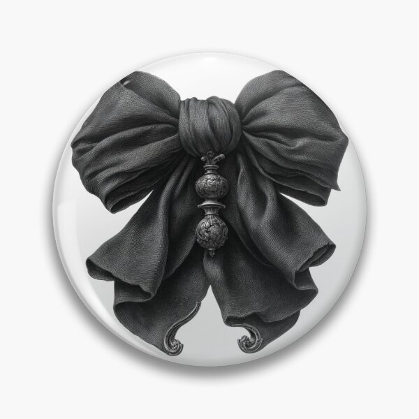 Item preview, Black ribbon bow designed and sold by MendaciousMina.