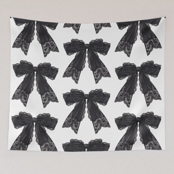 Item preview, Black ribbon bow designed and sold by MendaciousMina.