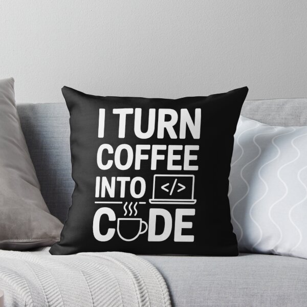 Item preview, Funny Programmer T-Shirt | I Turn Coffee Into Code | Software Engineer & Developer Humor Tee designed and sold by Professionalpun.