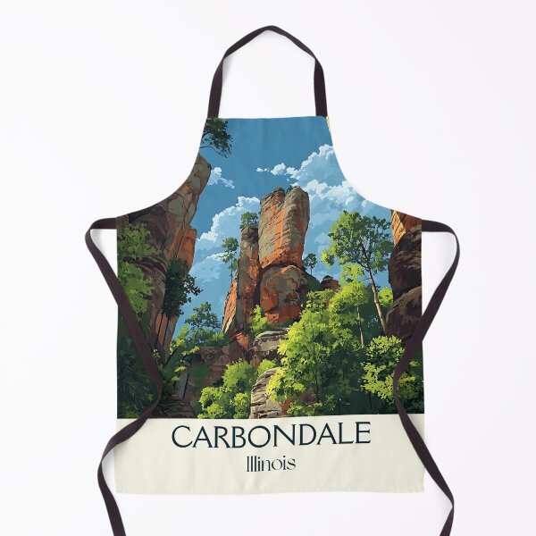 Item preview, Carbondale Illinois Vintage Travel Poster | Shawnee Forest Art designed and sold by TuncGK.