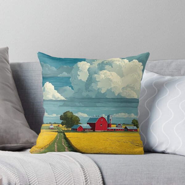 Item preview, Decatur Illinois Vintage Travel Poster | Central Illinois Farmland designed and sold by TuncGK.