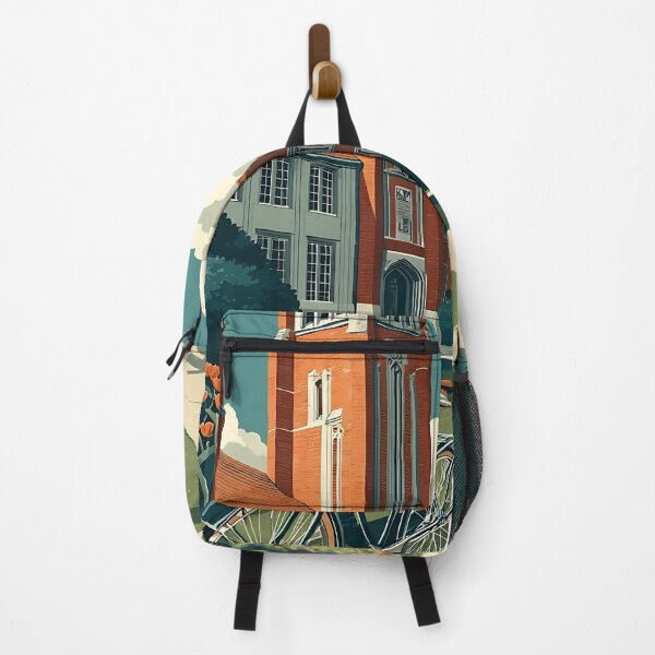 Item preview, Evanston Illinois Vintage Travel Poster | University Campus Art designed and sold by TuncGK.