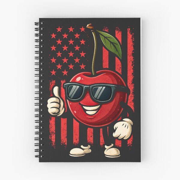 Item preview, Cool Cherry Sunglasses Funny Fruit Cartoon American Flag designed and sold by JerdbordinShop.