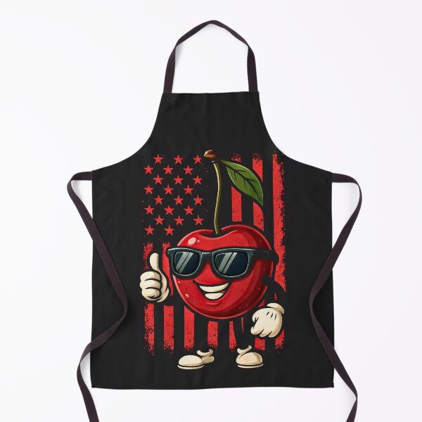 Item preview, Cool Cherry Sunglasses Funny Fruit Cartoon American Flag designed and sold by JerdbordinShop.