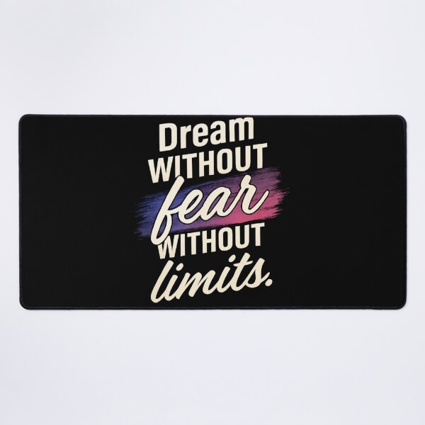 Item preview, Dream Without Fear Without Limits – Typography Design designed and sold by Kalpa.