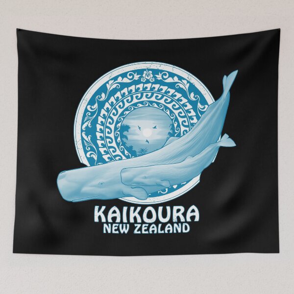Item preview, Sperm whales Kaikoura New Zealand designed and sold by NicGrayGraphic.