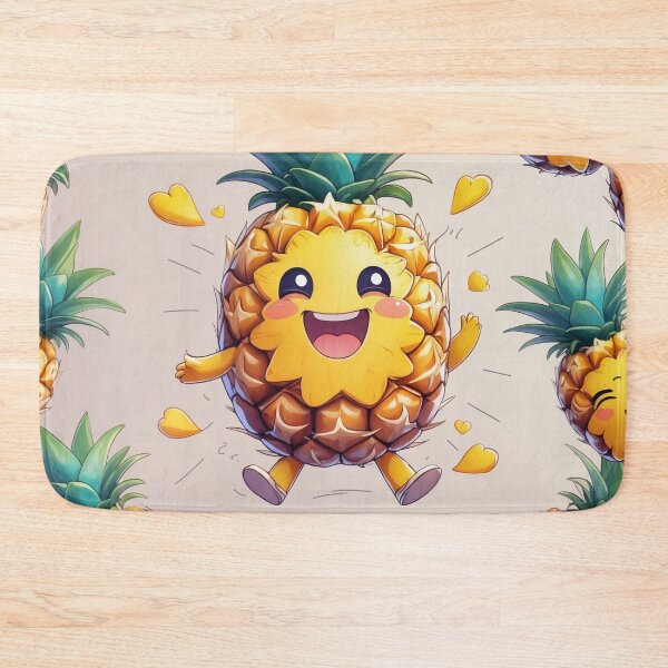 Item preview, Cute Pineapple Happy Kawaii Fruit designed and sold by 0606PM.