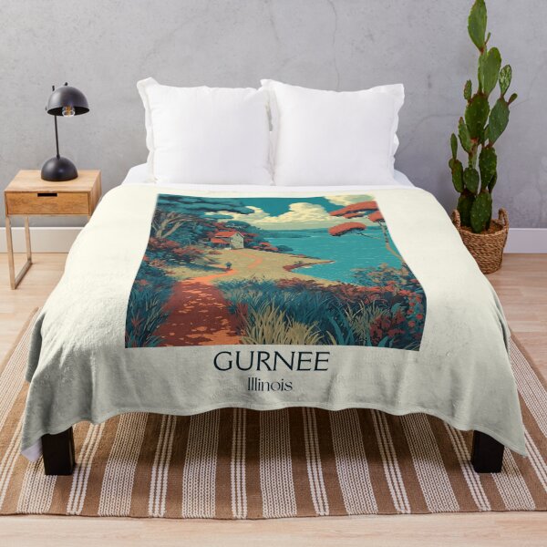 Item preview, Gurnee Illinois Vintage Travel Poster | Illinois State Park Art designed and sold by TuncGK.