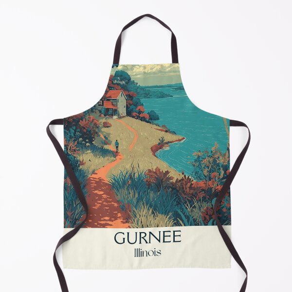 Item preview, Gurnee Illinois Vintage Travel Poster | Illinois State Park Art designed and sold by TuncGK.