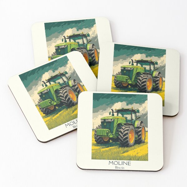 Item preview, Moline Illinois Vintage Travel Poster | Farm Tractor Art designed and sold by TuncGK.