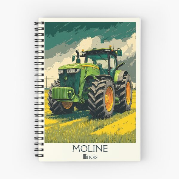 Item preview, Moline Illinois Vintage Travel Poster | Farm Tractor Art designed and sold by TuncGK.