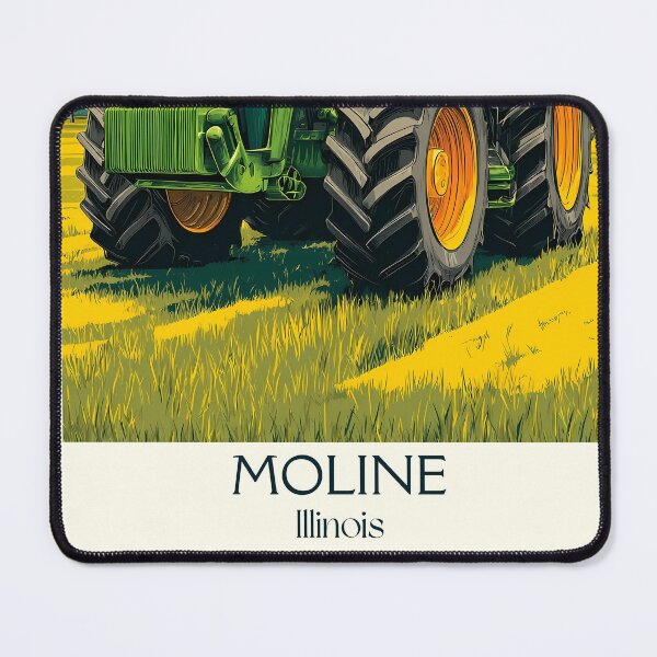Item preview, Moline Illinois Vintage Travel Poster | Farm Tractor Art designed and sold by TuncGK.