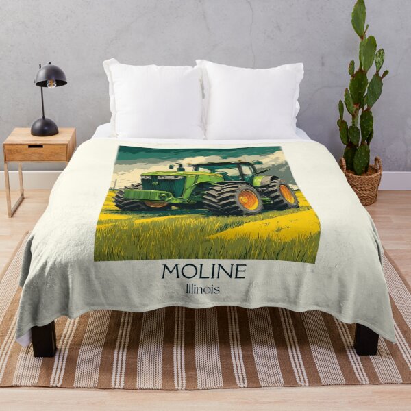 Item preview, Moline Illinois Vintage Travel Poster | Farm Tractor Art designed and sold by TuncGK.