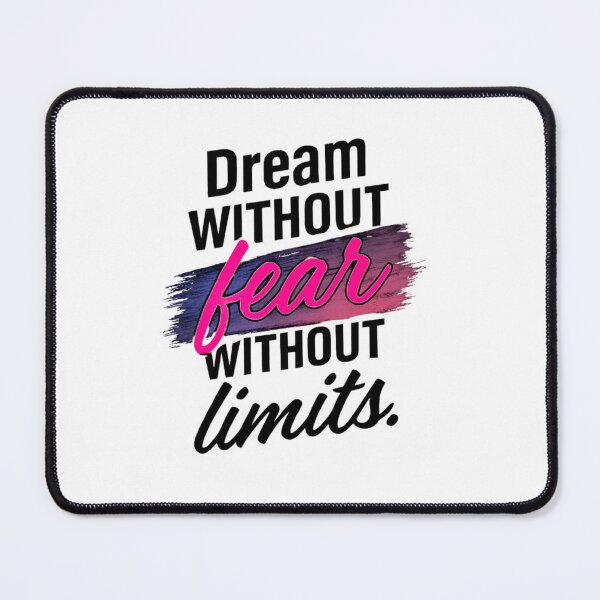 Item preview, Dream Without Fear Without Limits – Typography Design designed and sold by Kalpa.