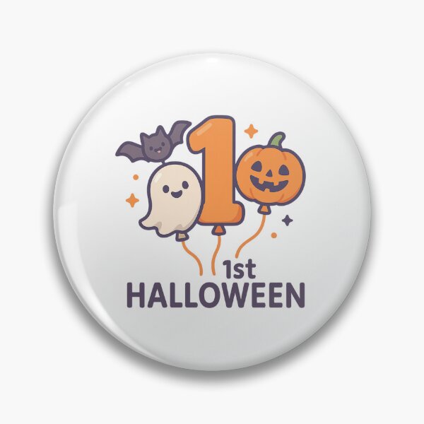 Item preview, Cute 1st Halloween Logo designed and sold by PeckyPom.
