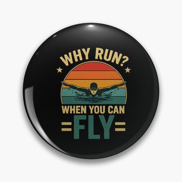 Item preview, Fly Over Water – Swim Graphic Tee Design designed and sold by Gravly.