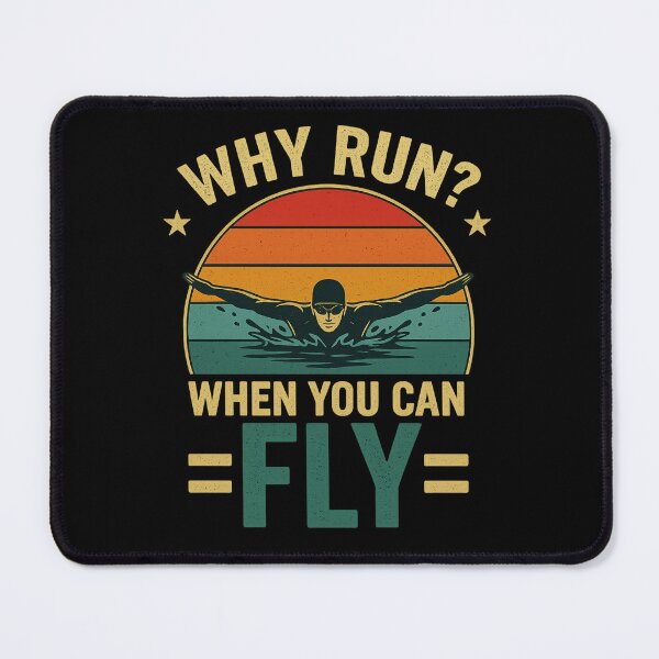 Item preview, Fly Over Water – Swim Graphic Tee Design designed and sold by Gravly.