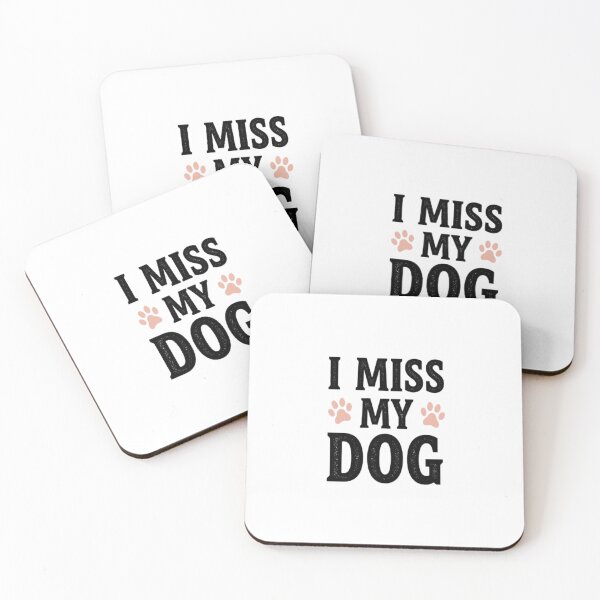 Item preview, I Miss My Dog – Pet Memorial Typography Design for Dog Lovers designed and sold by creativerooney.