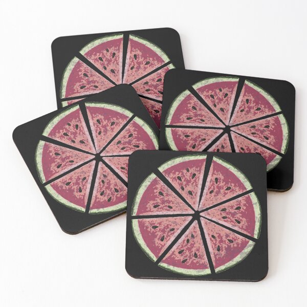 Item preview, Fanny watermelon pieces in the shape of a circle 5 designed and sold by artoriginal.