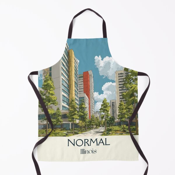 Item preview, Normal Illinois Vintage Travel Poster | Modern University Town Art designed and sold by TuncGK.