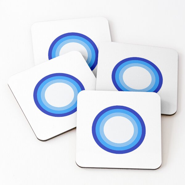 Item preview, Blue Rings of Power - retro BAUHAUS  designed and sold by rubezcordez.