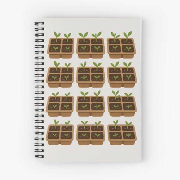 Item preview, Seed Tray Dreams – Cozy Seedling Trays Plant Sticker designed and sold by Feral Confetti.