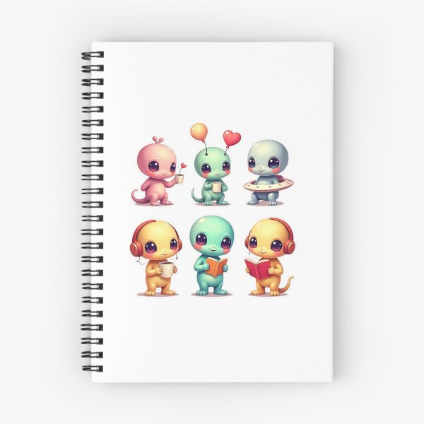 Item preview, Cute Little Creatures with Coffee and Books designed and sold by NuboDesigns.