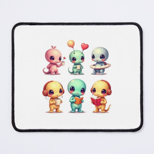 Item preview, Cute Little Creatures with Coffee and Books designed and sold by NuboDesigns.