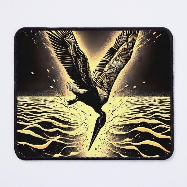 Item preview, Charcoal Pelican Diving, Ai Generated Art  designed and sold by ACC .