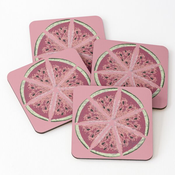Item preview, Fanny watermelon pieces in the shape of a circle 8 designed and sold by artoriginal.