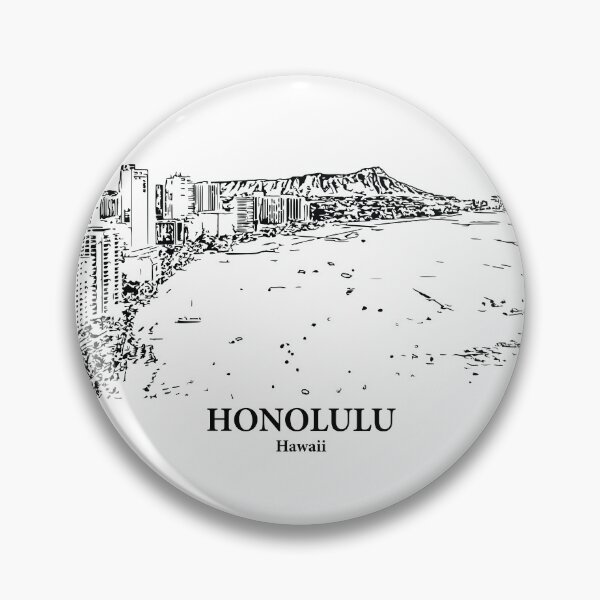 Artikelvorschau, Honolulu – Hawaii entworfen und verkauft von Lakeric Cityscapes.