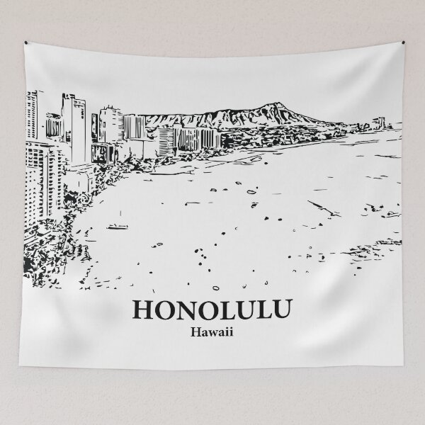 Item preview, Honolulu – Hawaii designed and sold by Lakeric Cityscapes.