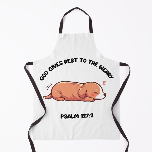 Item preview, God Gives Rest to the Weary – Psalm 127:2 Cute Puppy designed and sold by OrtegaGrace.