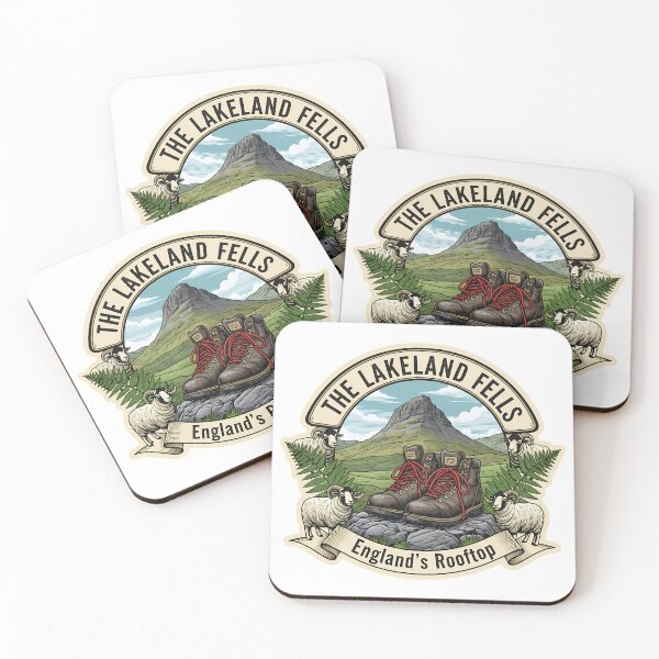 Item preview, The Lakeland Fells: A Vintage UK Hiking Emblem designed and sold by Digital Dreams Arts.