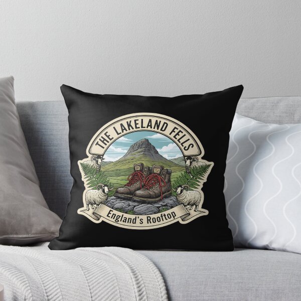 Item preview, The Lakeland Fells: A Vintage UK Hiking Emblem designed and sold by Digital Dreams Arts.
